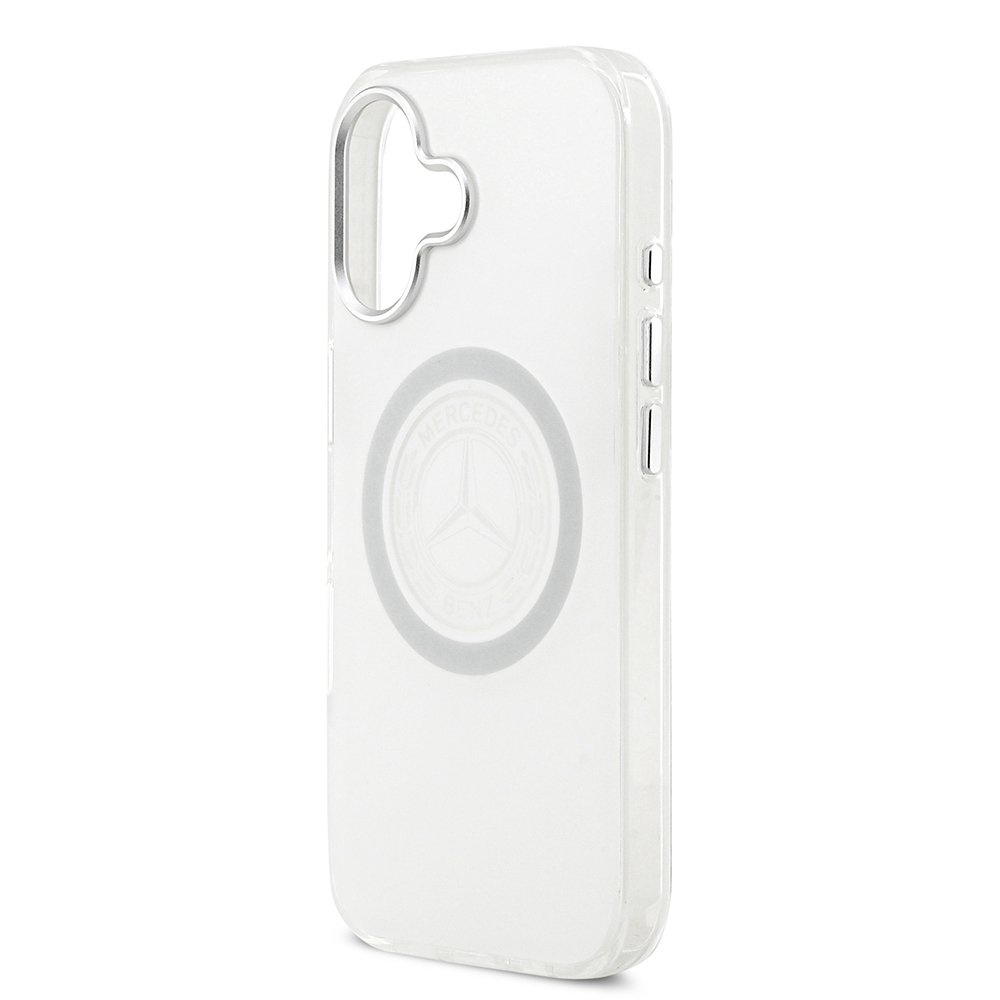 Apple iPhone 17 Case Mercedes Benz Original Licensed M-Safe Charging Feature Frosted PC Nostalgic Star Design Cover - 14
