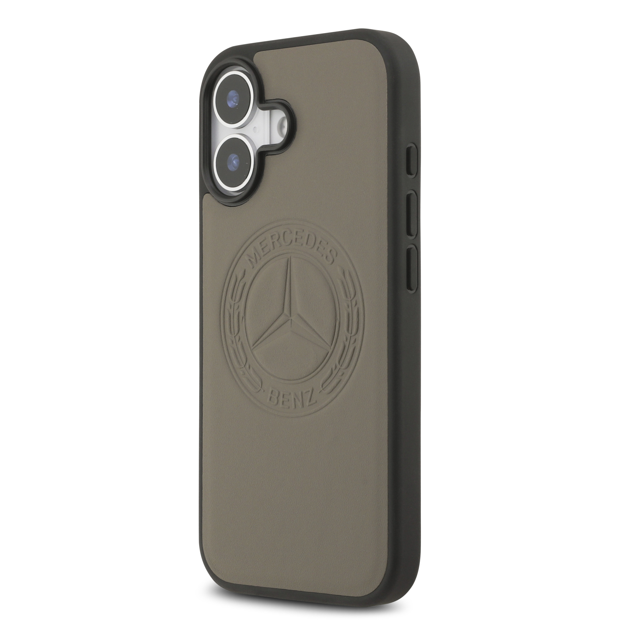 Apple iPhone 17 Case Mercedes Benz Original Licensed M-Safe Charging Feature Genuine Leather Nostalgic Star Design Cover - 11