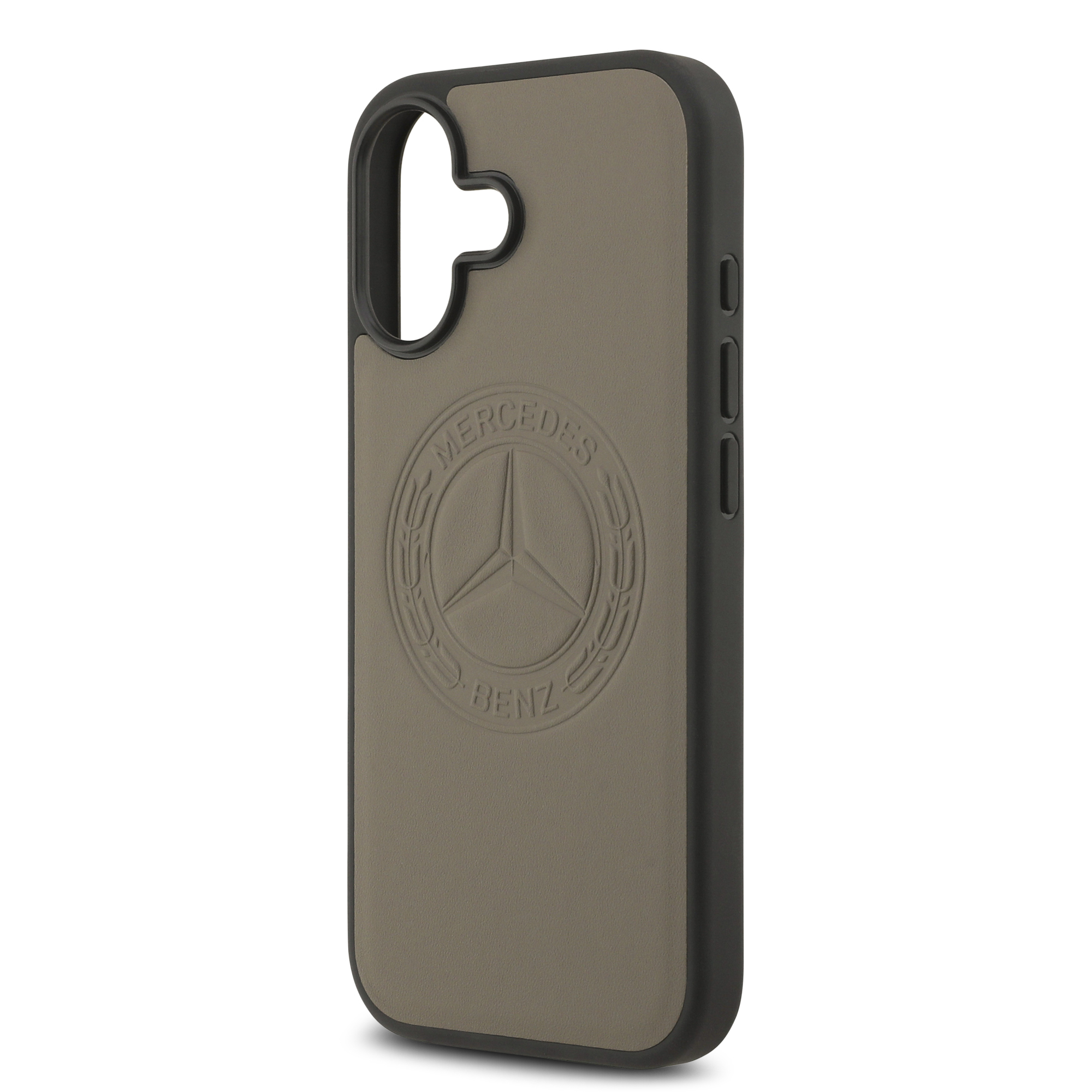 Apple iPhone 17 Case Mercedes Benz Original Licensed M-Safe Charging Feature Genuine Leather Nostalgic Star Design Cover - 15