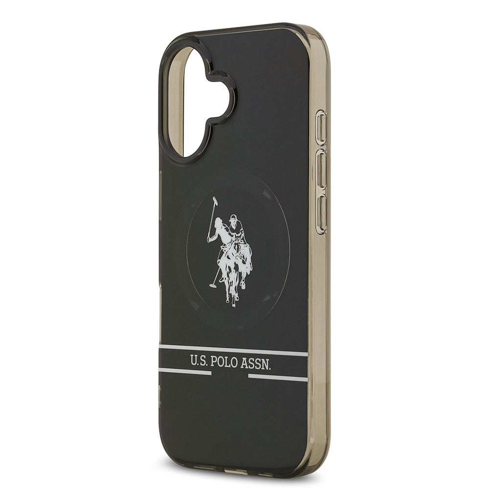 Apple iPhone 17 Case U.S. Polo Assn. Original Licensed M-Safe Charging Feature IML Double Horse Stripe Logo Cover - 7