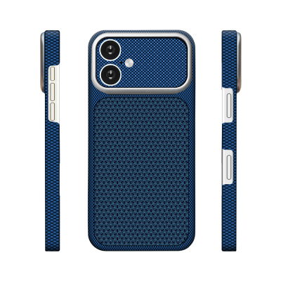 Apple iPhone 17 Case with M-Safe Charging Feature, Zore Paris Nexel Hard PC Cover Navy blue