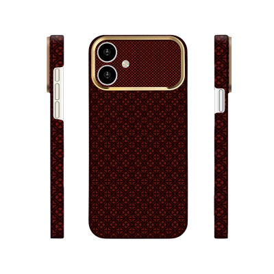 Apple iPhone 17 Case with M-Safe Charging Feature Zore Paris Velix Hard PC Cover Bordo