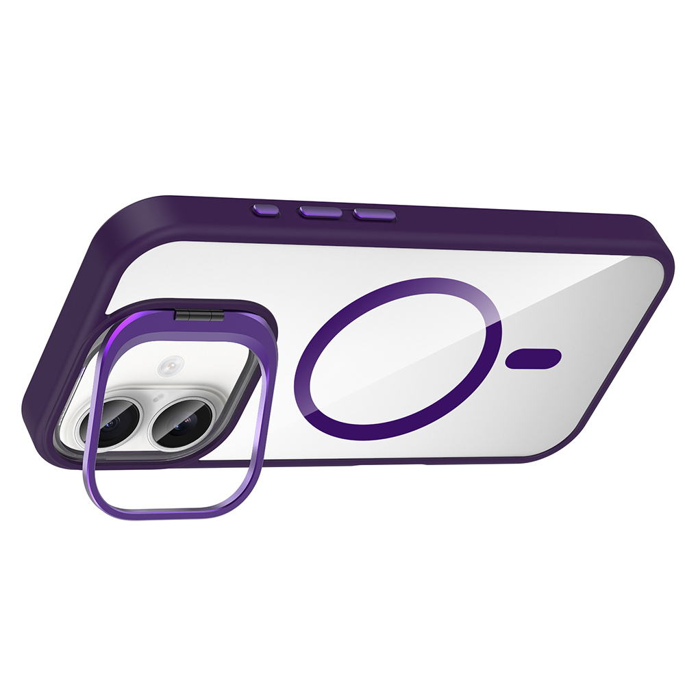 Apple iPhone 17 Case with Stand and Camera Lens Gift Zore Etro Cover with M-Safe Charging Function - 16