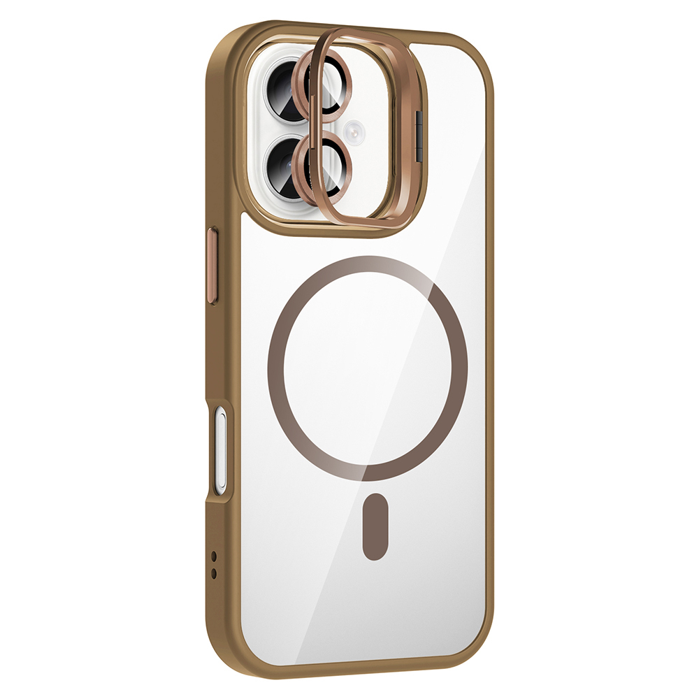 Apple iPhone 17 Case with Stand and Camera Lens Gift Zore Etro Cover with M-Safe Charging Function - 11