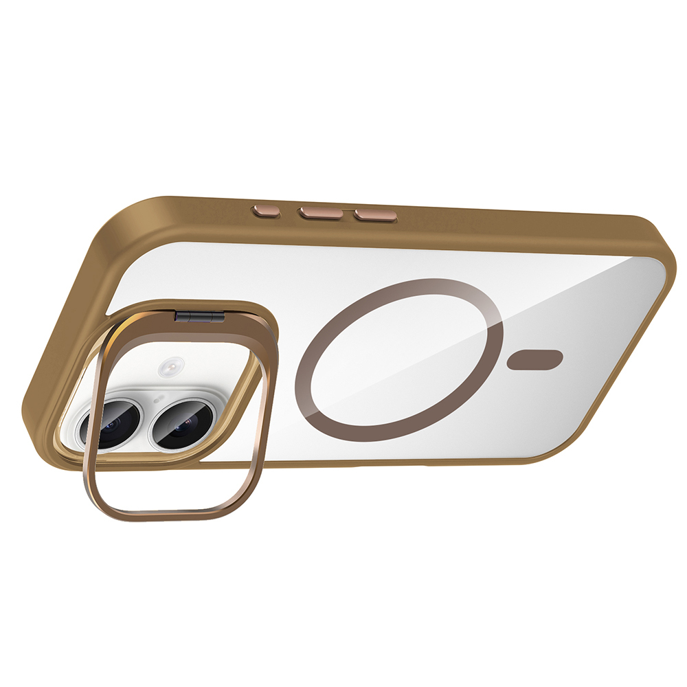 Apple iPhone 17 Case with Stand and Camera Lens Gift Zore Etro Cover with M-Safe Charging Function - 18