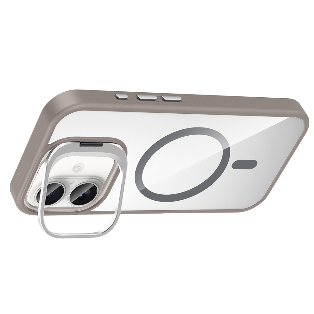 Apple iPhone 17 Case with Stand and Camera Lens Gift Zore Etro Cover with M-Safe Charging Function - 20