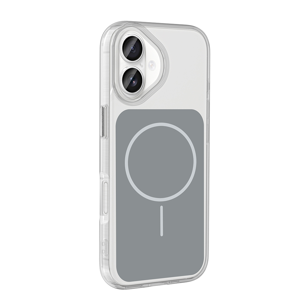 Apple iPhone 17 Case Zore Iconic Hard Silicone Cover with Metal Button Design and M-Safe Charging Feature - 8