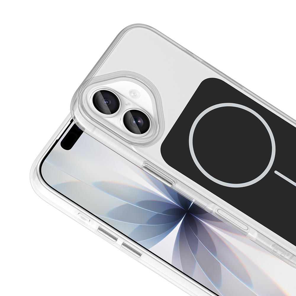 Apple iPhone 17 Case Zore Iconic Hard Silicone Cover with Metal Button Design and M-Safe Charging Feature - 16