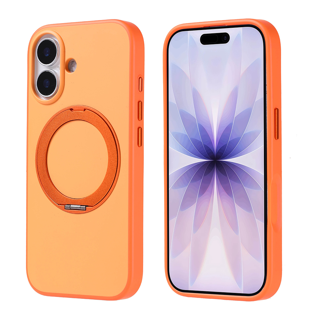 Apple iPhone 17 Case Zore Proton Silicone Cover with M-Safe Charging Stand - 5