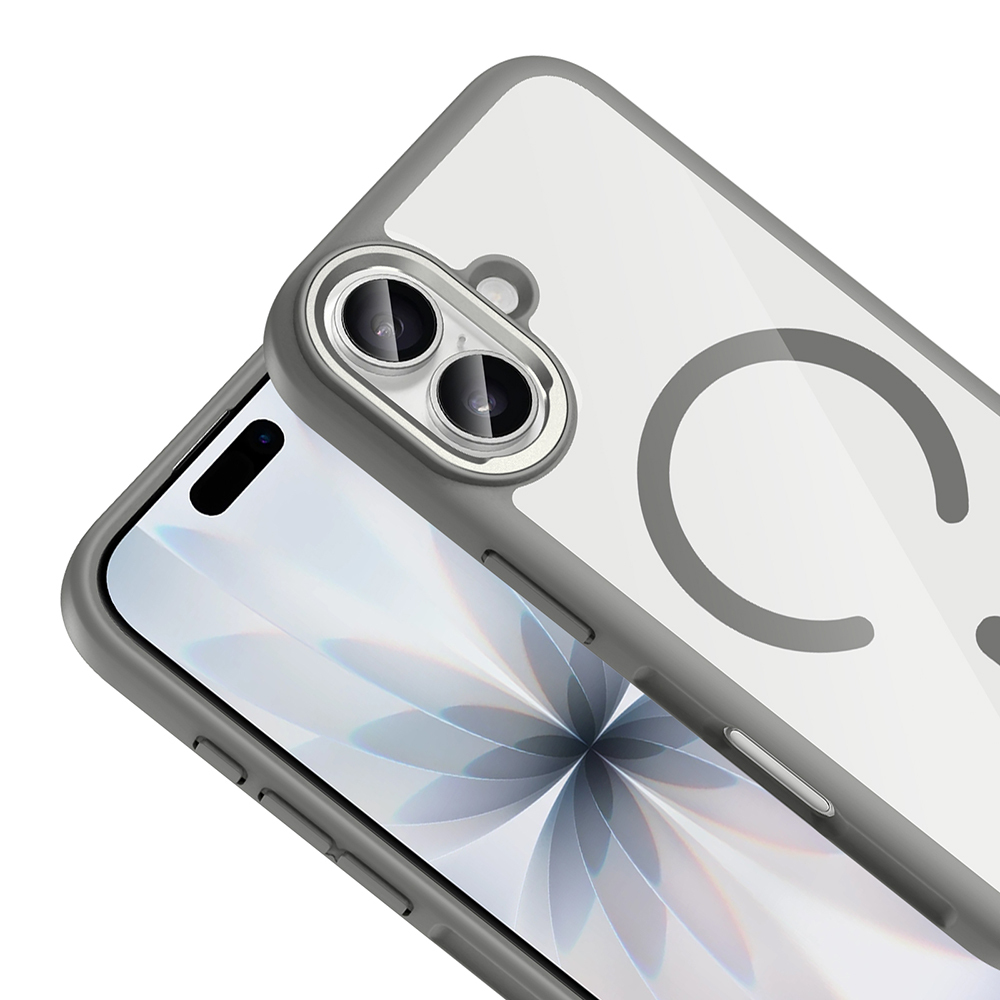Apple iPhone 17 Case Zore Tiko Cover Metal Camera Frame and M-Safe Charging Function - 14