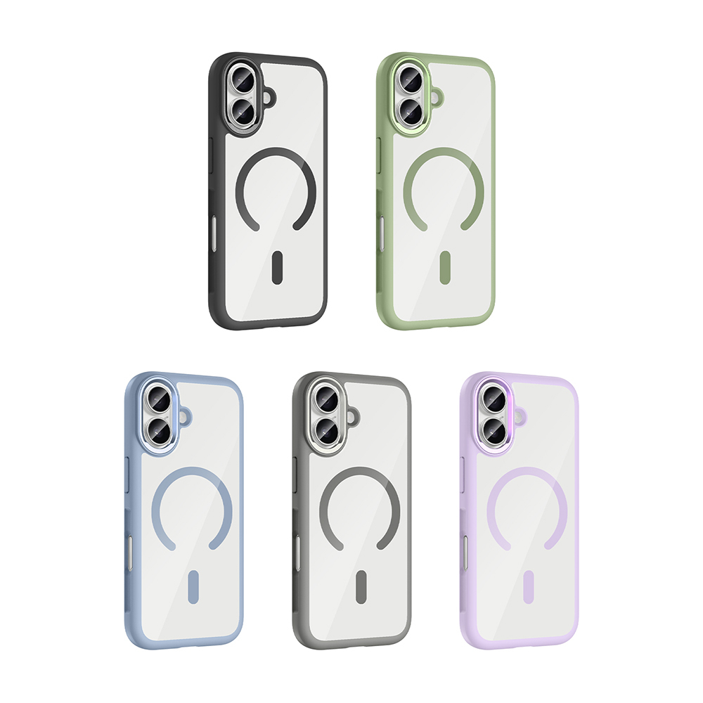 Apple iPhone 17 Case Zore Tiko Cover Metal Camera Frame and M-Safe Charging Function - 17