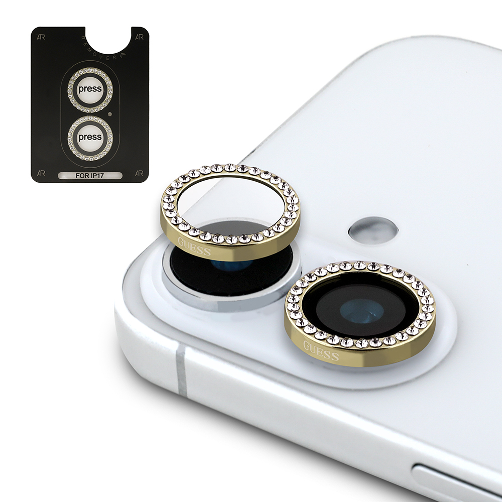 Apple iPhone 17 Guess Original Licensed 4G and Text Logo Case + Screen Protector + Lens Protector 3-in-1 Accessory Set - 12