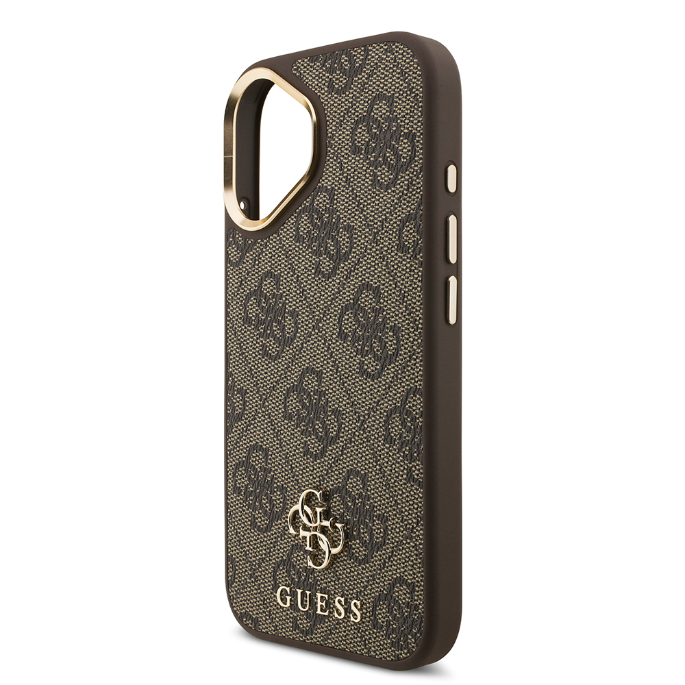Apple iPhone 17 Guess Original Licensed 4G and Text Logo Case + Screen Protector + Lens Protector 3-in-1 Accessory Set - 18