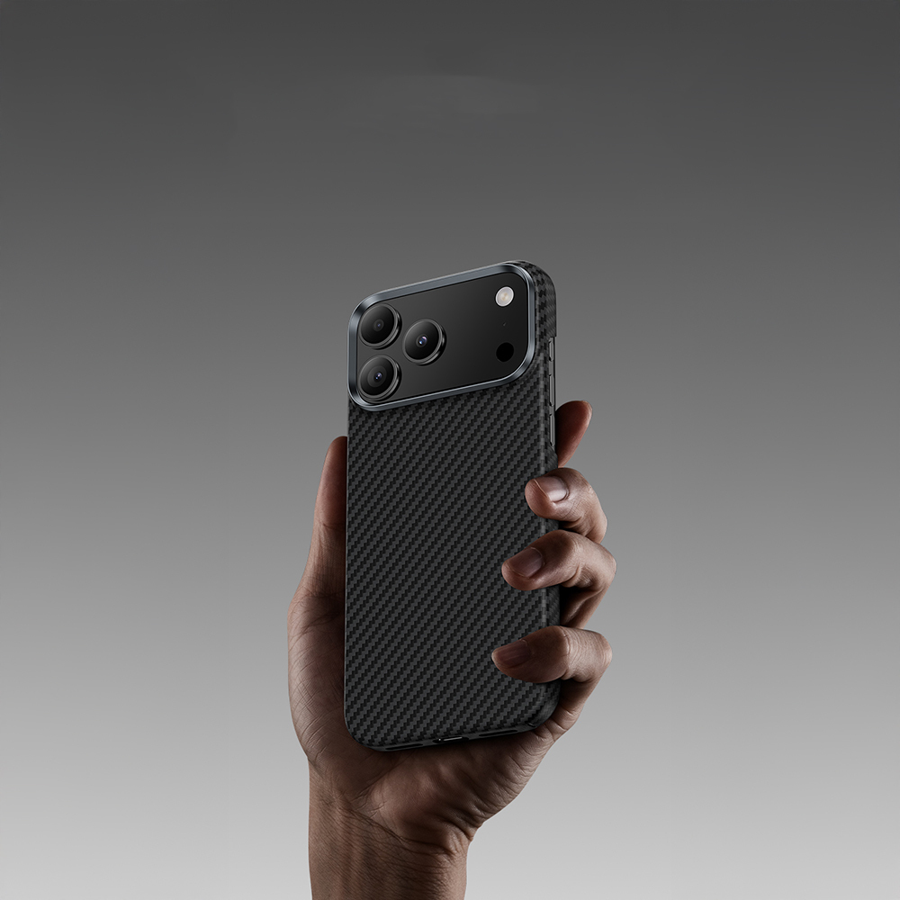 Apple iPhone 17 Kılıf Benks M-safe Şarj Özellikli Metal Kamera Çerçeveli Magnetik ArmorAir 600D Kevlar Fiber Kapak - 4