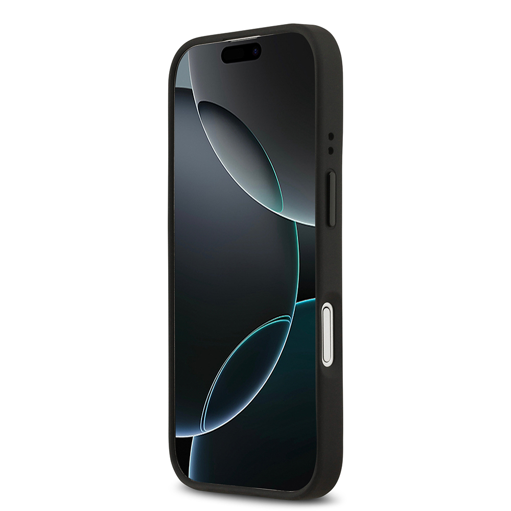 Apple iPhone 17 Kılıf BMW Orjinal Lisanslı M-safe Şarj Özellikli Metal BMW ve M Logolu PU Karbon Tasarımlı Kapak - 3