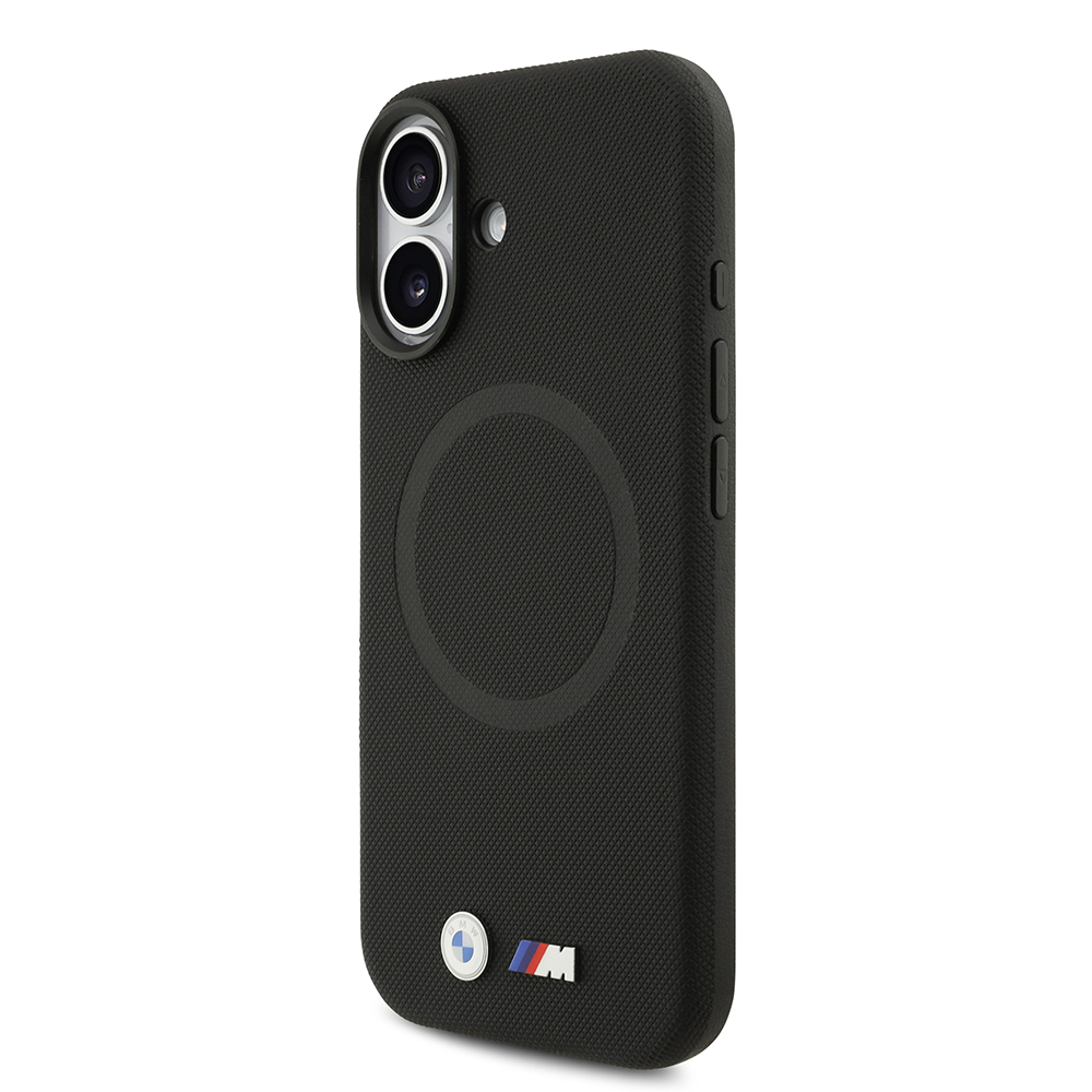 Apple iPhone 17 Kılıf BMW Orjinal Lisanslı M-safe Şarj Özellikli Metal Logolu Delikli M Dizayn Deri Kapak - 14