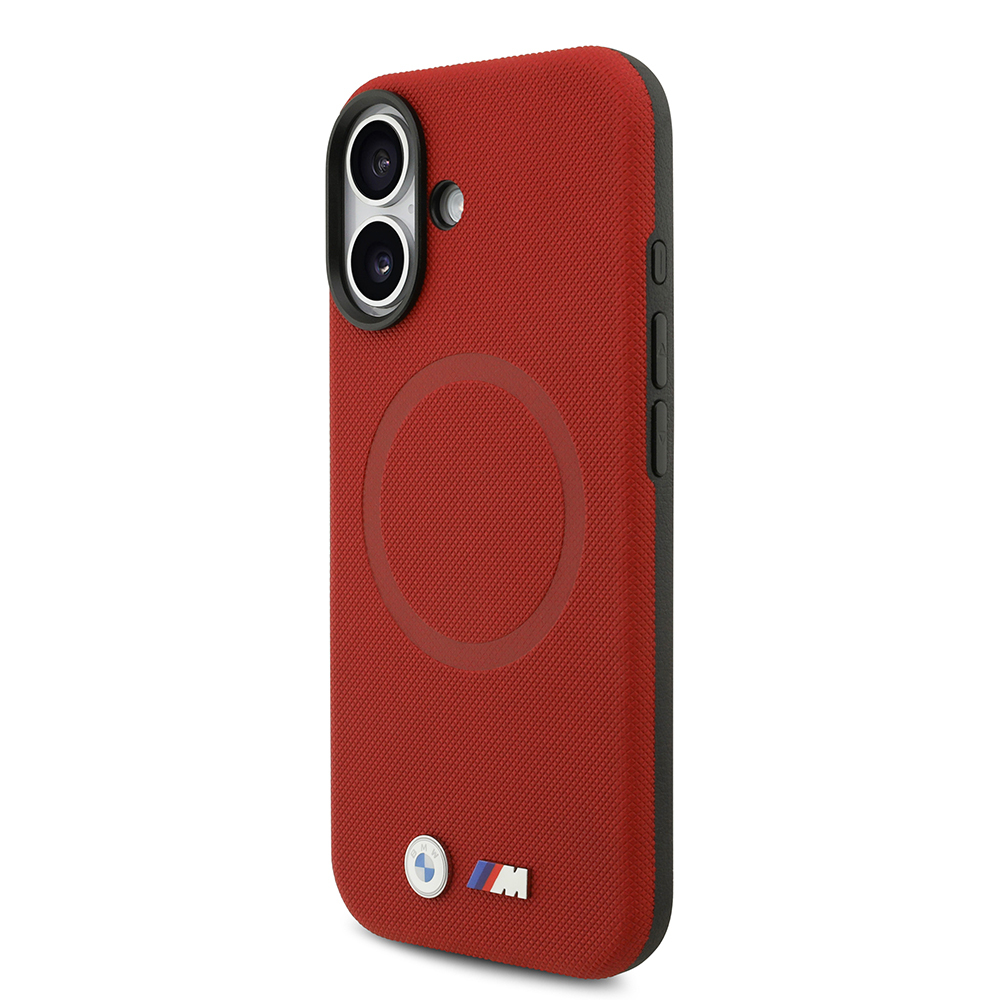 Apple iPhone 17 Kılıf BMW Orjinal Lisanslı M-safe Şarj Özellikli Metal Logolu Delikli M Dizayn Deri Kapak - 35