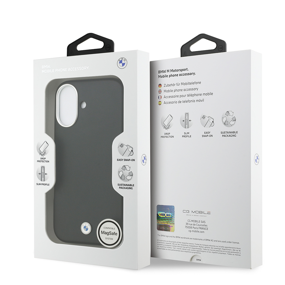 Apple iPhone 17 Kılıf BMW Orjinal Lisanslı M-safe Şarj Özellikli Metal Logolu Tam Kaplama Deri Kapak - 10