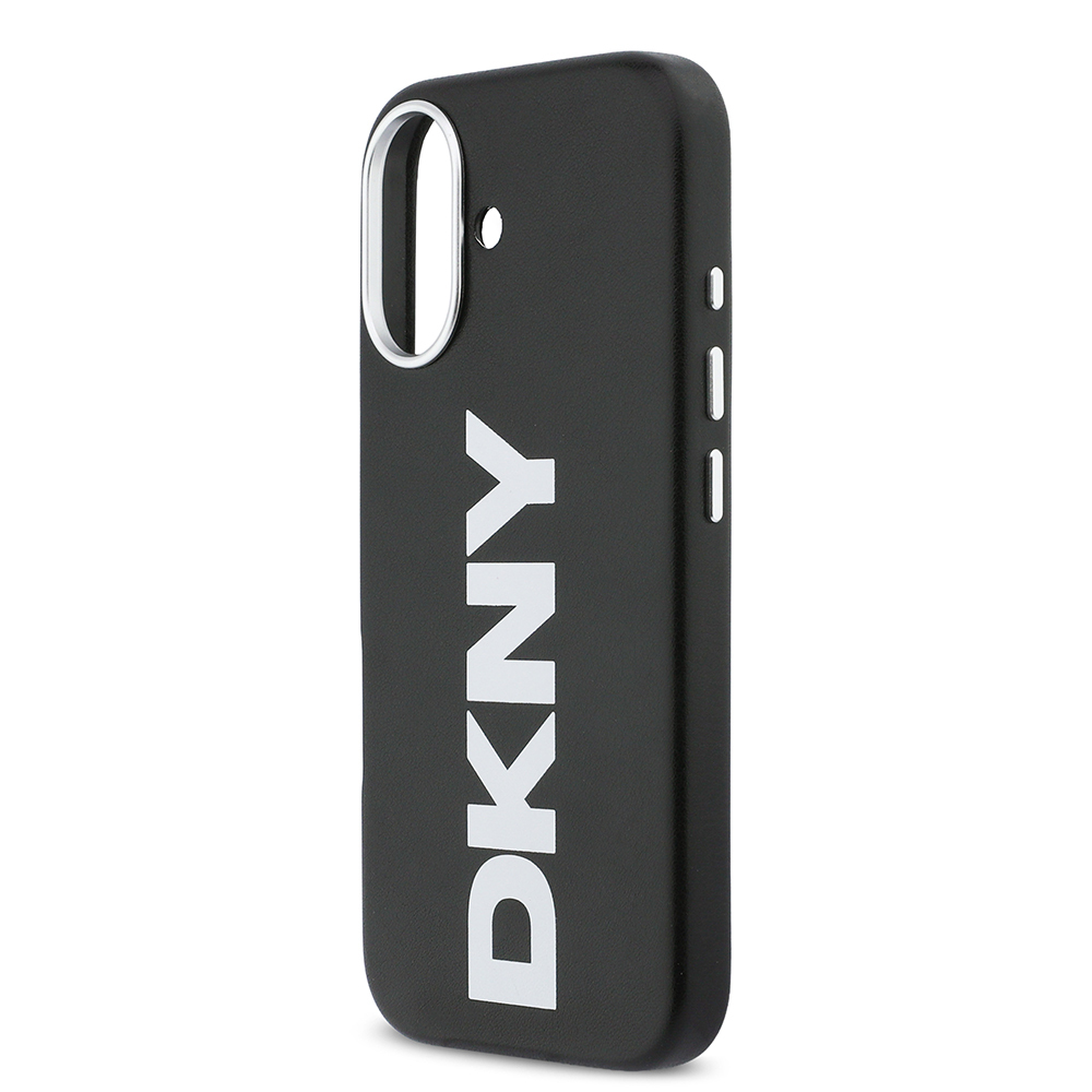 Apple iPhone 17 Kılıf DKNY Orjinal Lisanslı M-safe Şarj Özellikli PU Büyük Dikey Logolu Kapak - 7