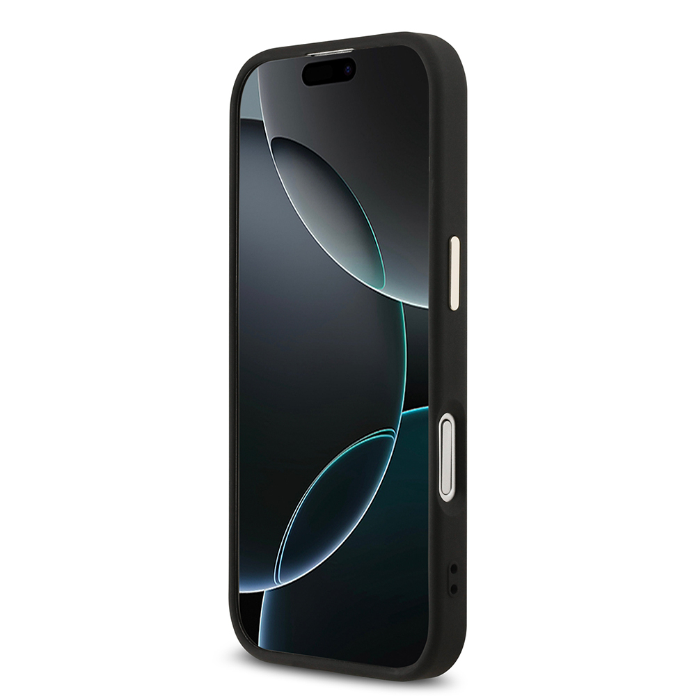 Apple iPhone 17 Kılıf Guess Orjinal Lisanslı 4G Büyük Metal Kamera Çerçeveli ve Logolu Glitter Kapak - 7