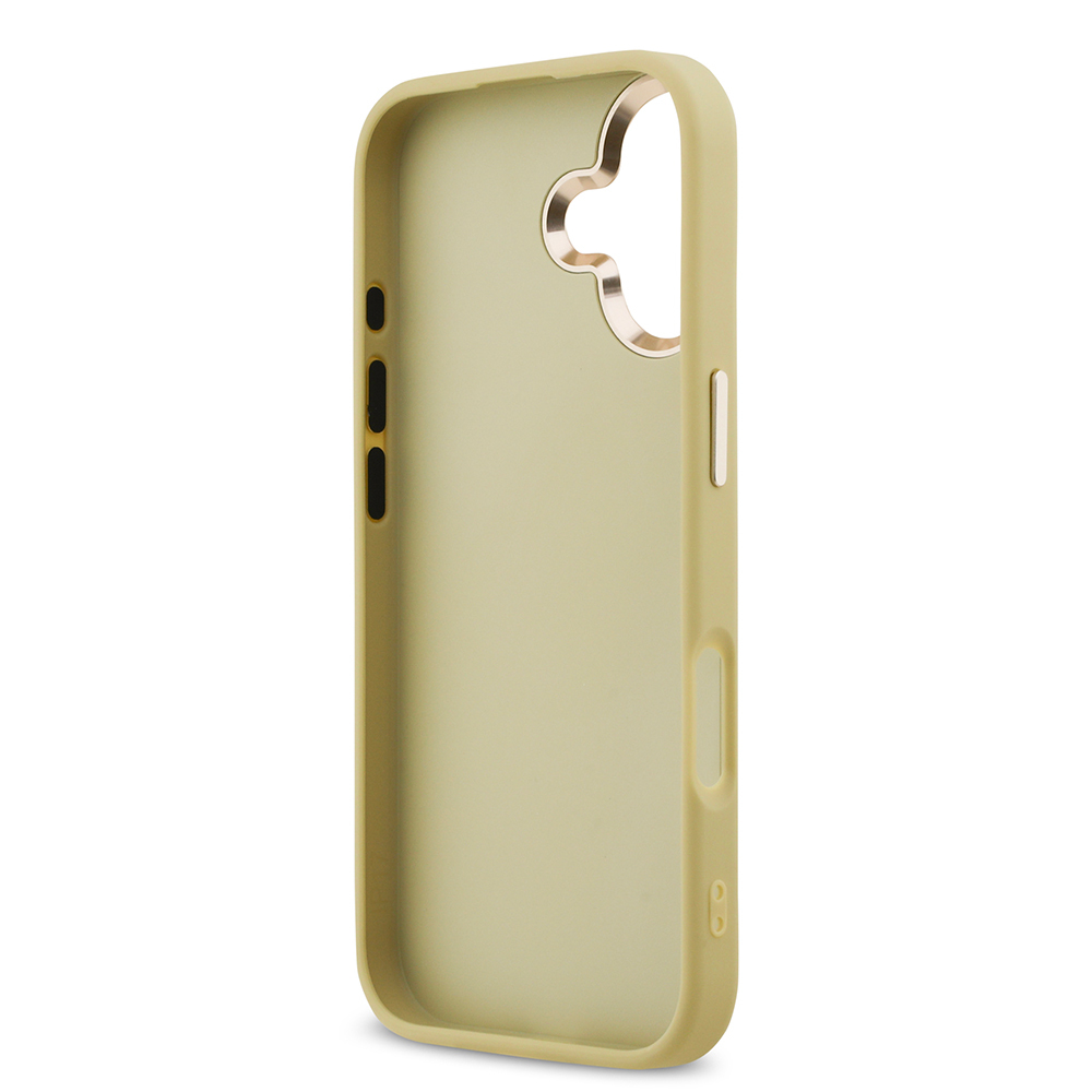 Apple iPhone 17 Kılıf Guess Orjinal Lisanslı 4G Büyük Metal Kamera Çerçeveli ve Logolu Glitter Kapak - 16