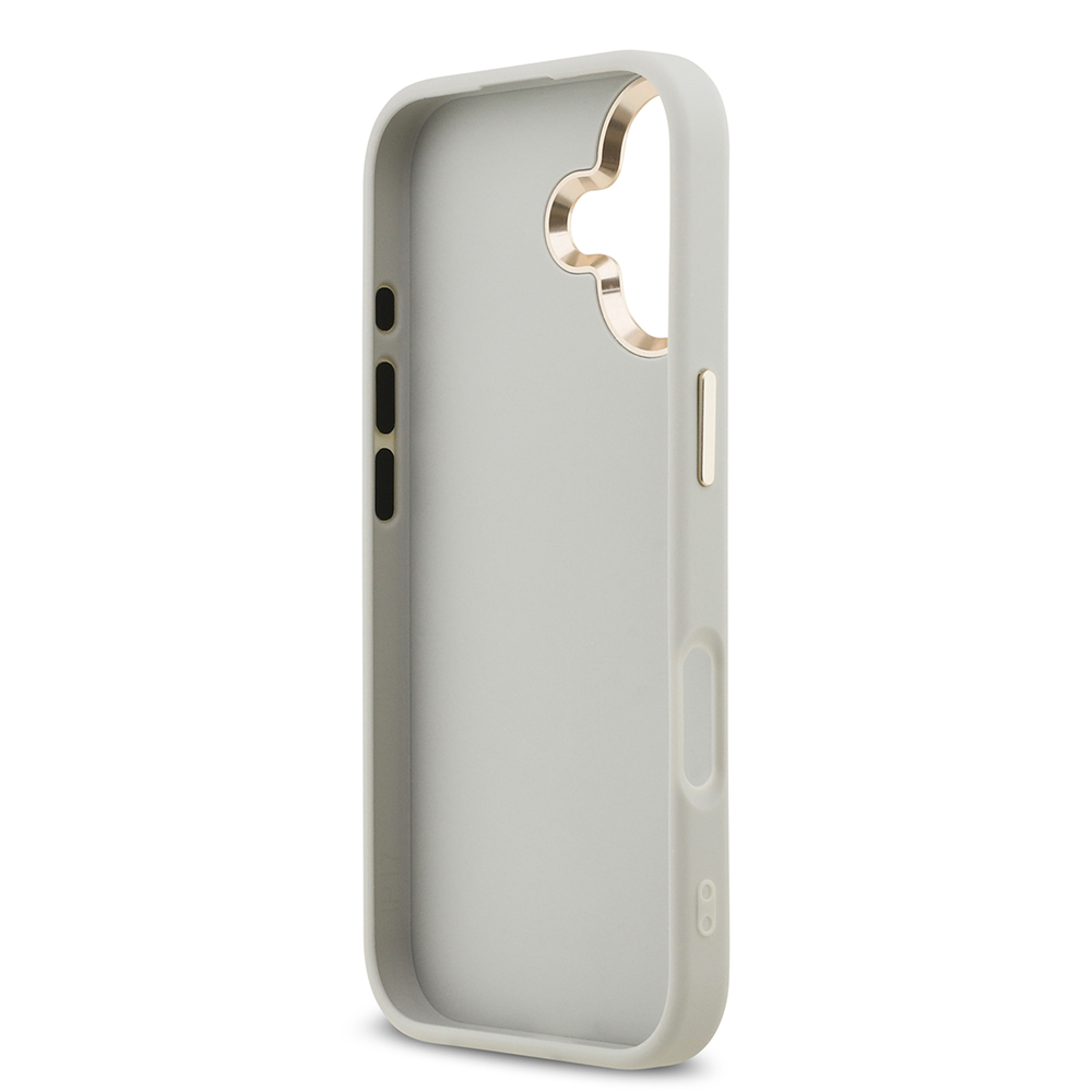 Apple iPhone 17 Kılıf Guess Orjinal Lisanslı 4G Büyük Metal Kamera Çerçeveli ve Logolu Glitter Kapak - 25