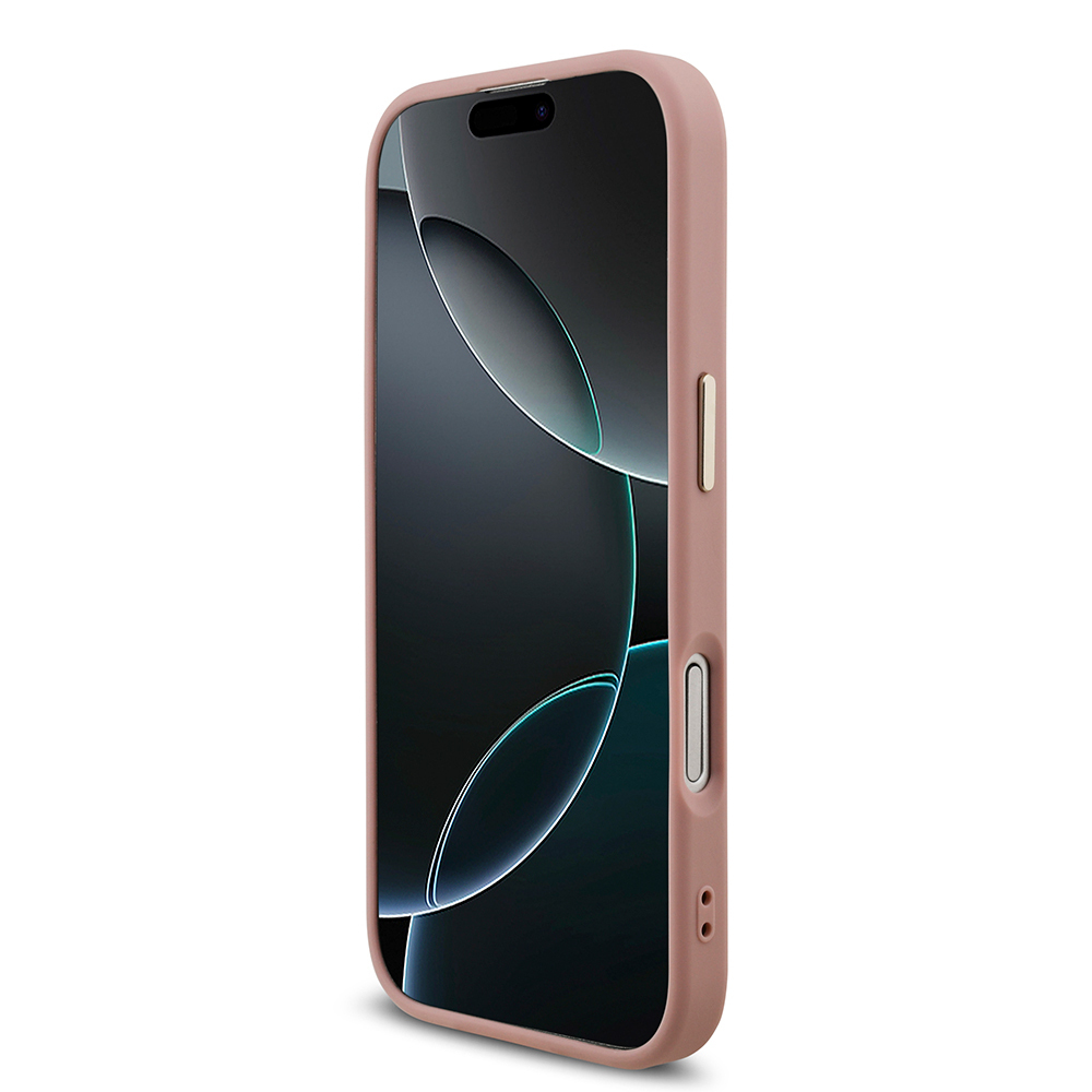 Apple iPhone 17 Kılıf Guess Orjinal Lisanslı 4G Büyük Metal Kamera Çerçeveli ve Logolu Glitter Kapak - 30