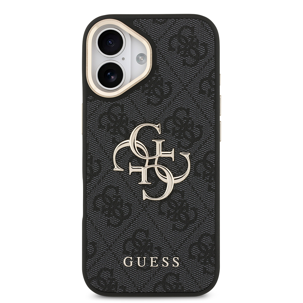 Apple iPhone 17 Kılıf Guess Orjinal Lisanslı 4G Büyük Metal Logolu Kalın Askılı Kapak - 5