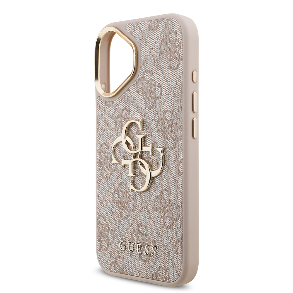 Apple iPhone 17 Kılıf Guess Orjinal Lisanslı 4G Büyük Metal Logolu Kalın Askılı Kapak - 5