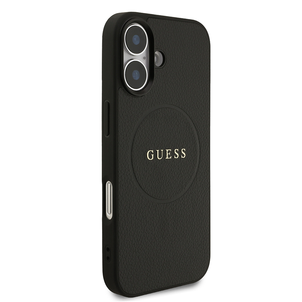 Apple iPhone 17 Kılıf Guess Orjinal Lisanslı M-safe Şarj Özellikli Yazı Logolu PU Deri Kapak - 3