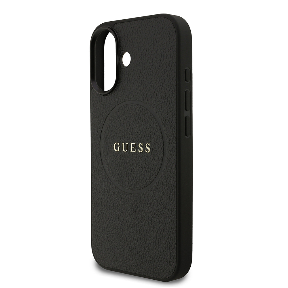 Apple iPhone 17 Kılıf Guess Orjinal Lisanslı M-safe Şarj Özellikli Yazı Logolu PU Deri Kapak - 5