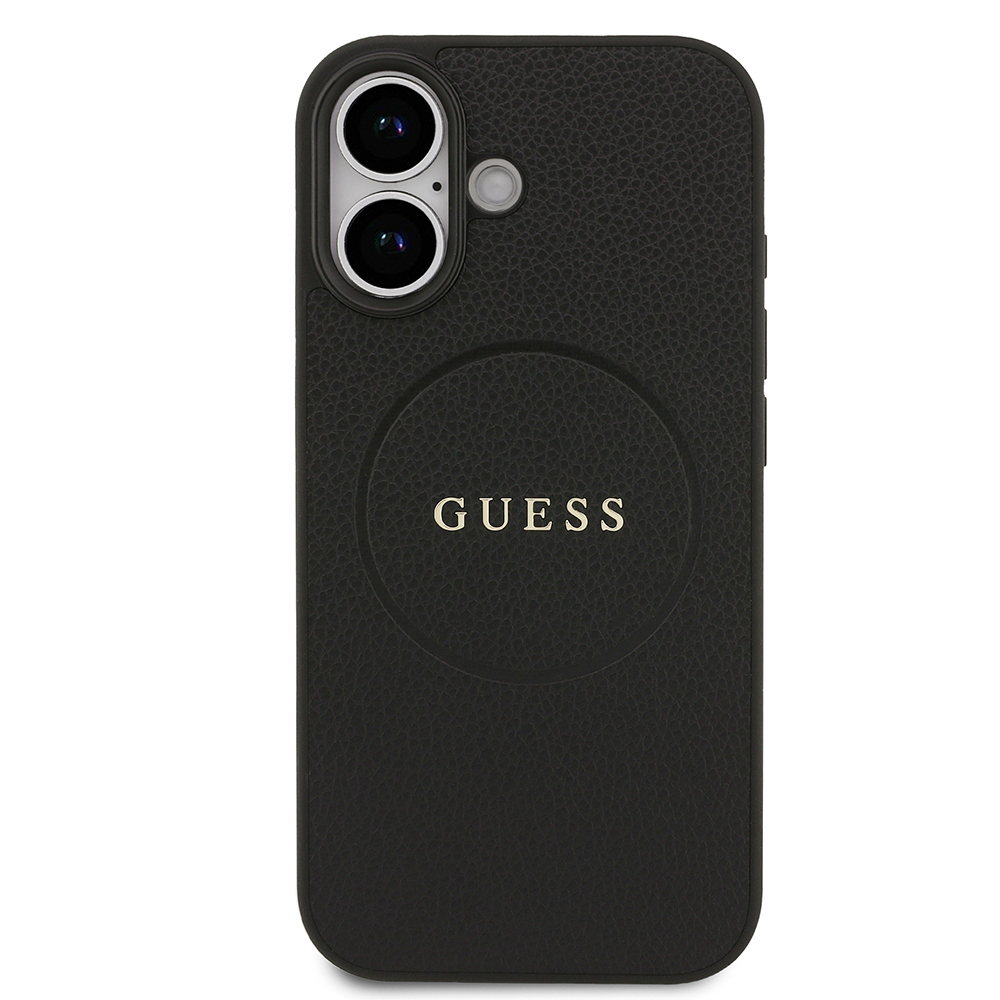 Apple iPhone 17 Kılıf Guess Orjinal Lisanslı M-safe Şarj Özellikli Yazı Logolu PU Deri Kapak - 8