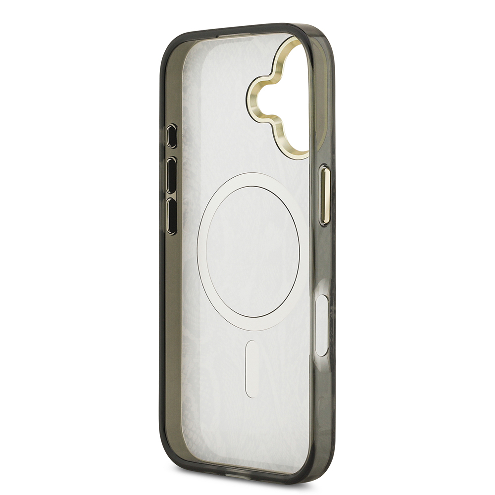 Apple iPhone 17 Kılıf Guess Orjinal Lisanslı M-safe Şarj Özellikli Yazı Logolu Python Desenli Kapak - 16