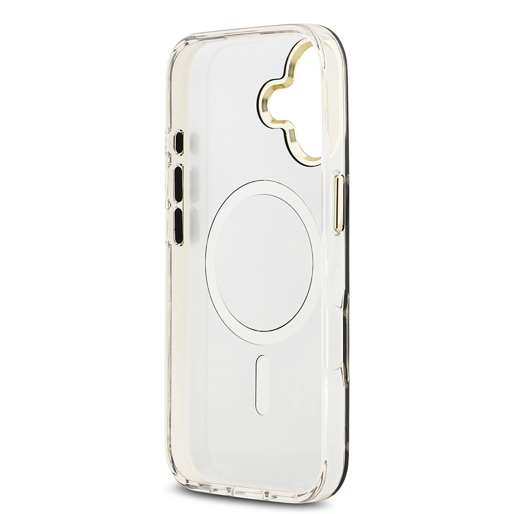 Apple iPhone 17 Kılıf Guess Orjinal Lisanslı Metal Kamera Çerçeveli Simli Aynalı Kapak - 8