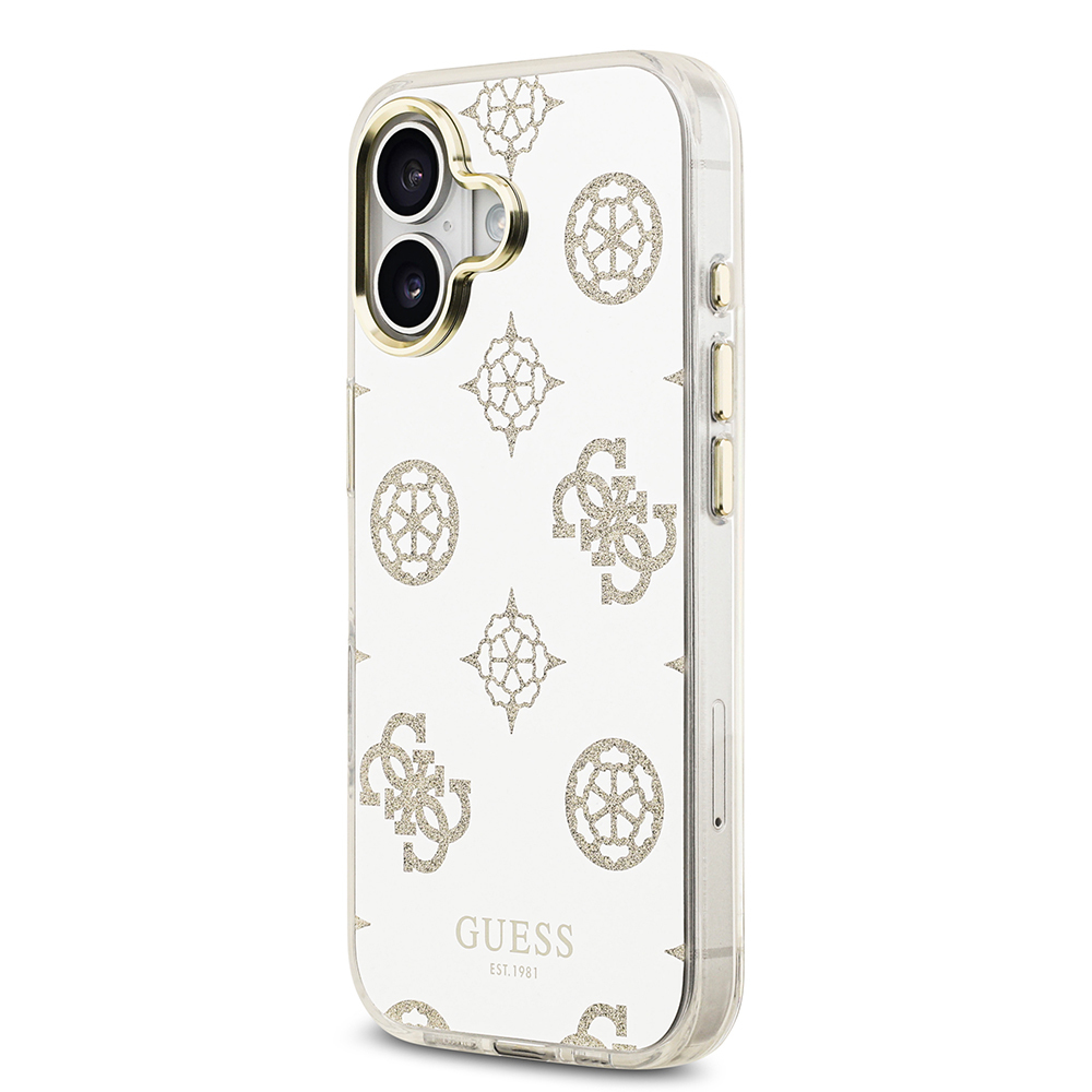 Apple iPhone 17 Kılıf Guess Orjinal Lisanslı Metal Kamera Çerçeveli Simli Aynalı Kapak - 4