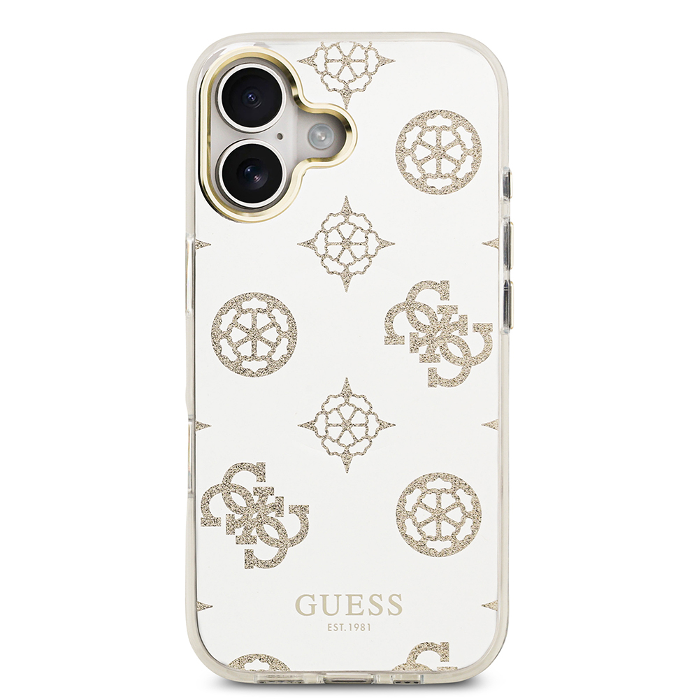 Apple iPhone 17 Kılıf Guess Orjinal Lisanslı Metal Kamera Çerçeveli Simli Aynalı Kapak - 5