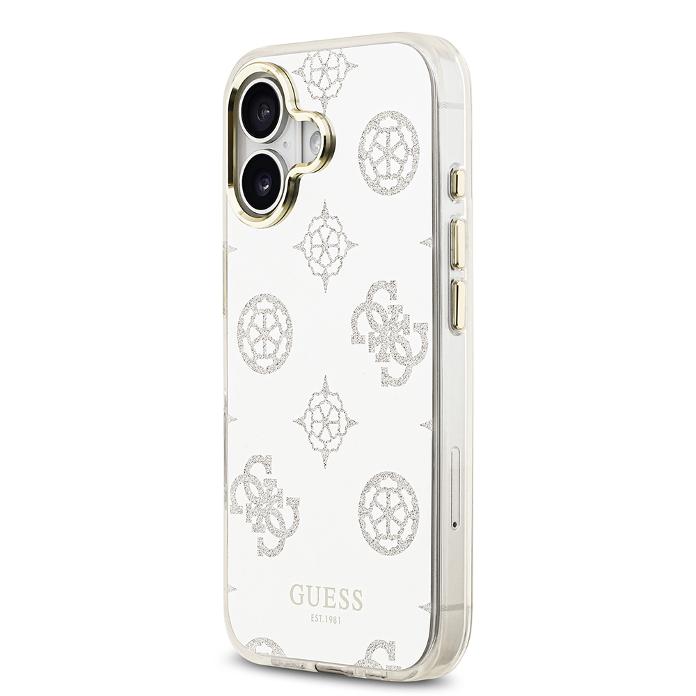 Apple iPhone 17 Kılıf Guess Orjinal Lisanslı Metal Kamera Çerçeveli Simli Aynalı Kapak - 11