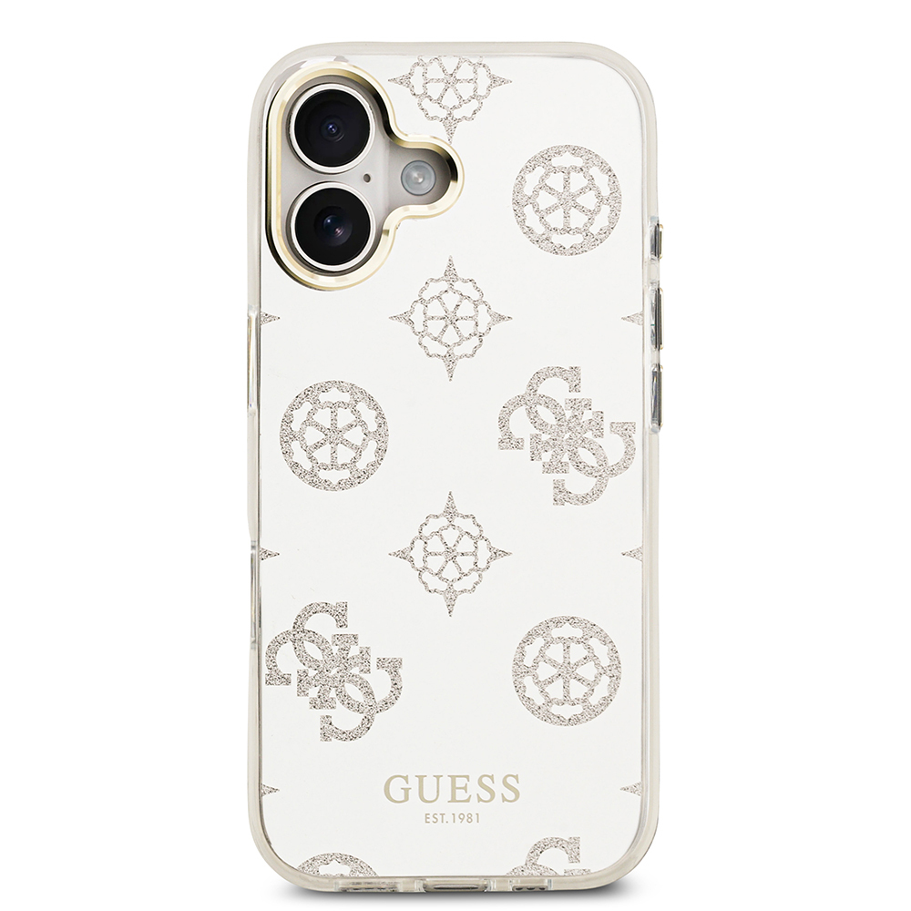 Apple iPhone 17 Kılıf Guess Orjinal Lisanslı Metal Kamera Çerçeveli Simli Aynalı Kapak - 12