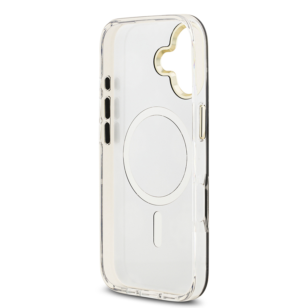 Apple iPhone 17 Kılıf Guess Orjinal Lisanslı Metal Kamera Çerçeveli Simli Aynalı Kapak - 16