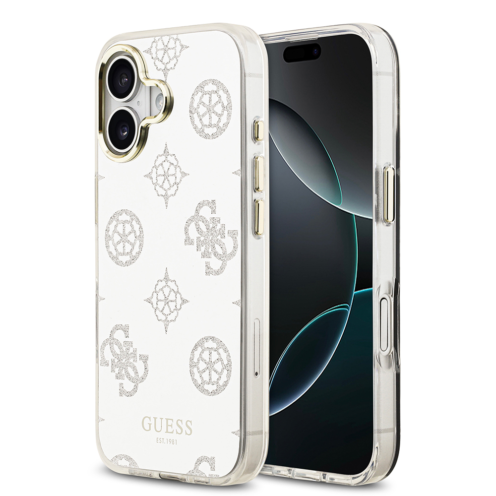 Apple iPhone 17 Kılıf Guess Orjinal Lisanslı Metal Kamera Çerçeveli Simli Aynalı Kapak - 3