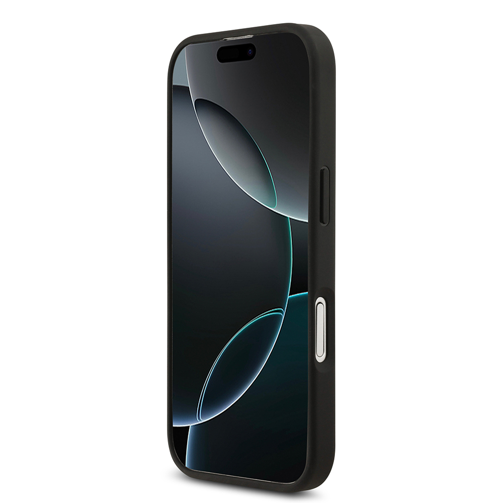 Apple iPhone 17 Kılıf Guess Orjinal Lisanslı PU Deri 4G Desenli Üçgen Logolu Kapak - 4
