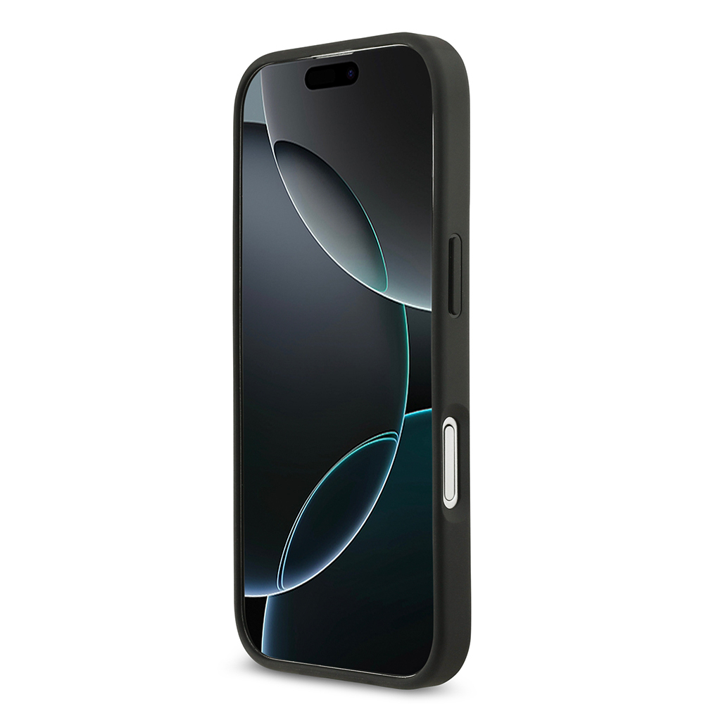 Apple iPhone 17 Kılıf Guess Orjinal Lisanslı Taşlı Arka Yüzey Üçgen Logolu Kapak - 9