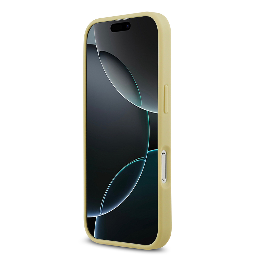 Apple iPhone 17 Kılıf Guess Orjinal Lisanslı Taşlı Arka Yüzey Üçgen Logolu Kapak - 16
