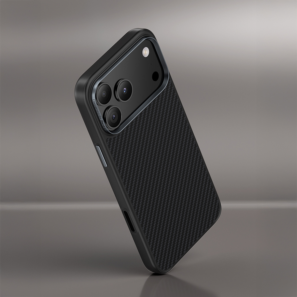 Apple iPhone 17 Kılıf Karbon Fiber M-safe Şarj Özellikli Benks Hybrid ArmorPro 600D Kevlar Kapak - 3
