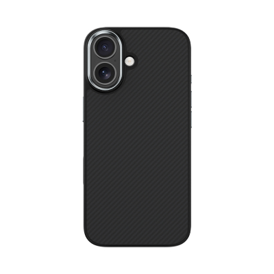 Apple iPhone 17 Kılıf Karbon Fiber M-safe Şarj Özellikli Benks Hybrid ArmorPro 600D Kevlar Kapak Siyah