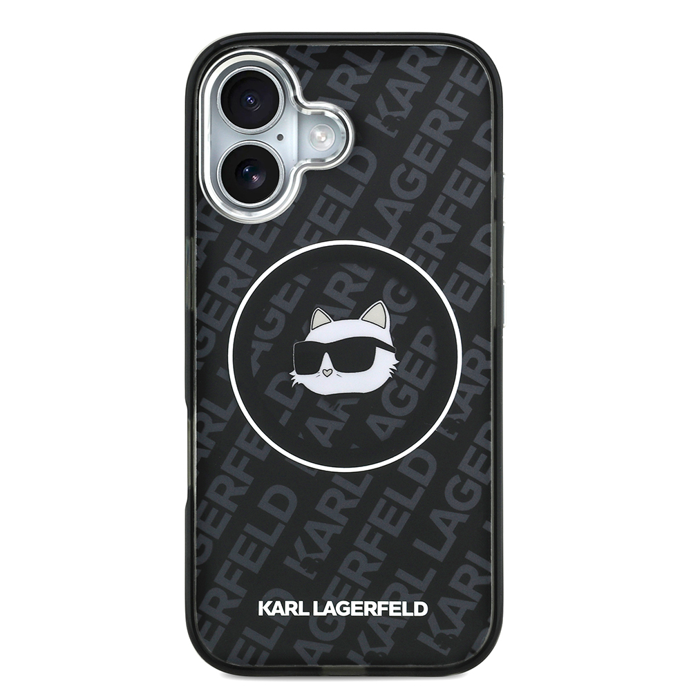 Apple iPhone 17 Kılıf Karl Lagerfeld Orjinal Lisanslı IML Baskılı Choupette Heads Kapak - 4