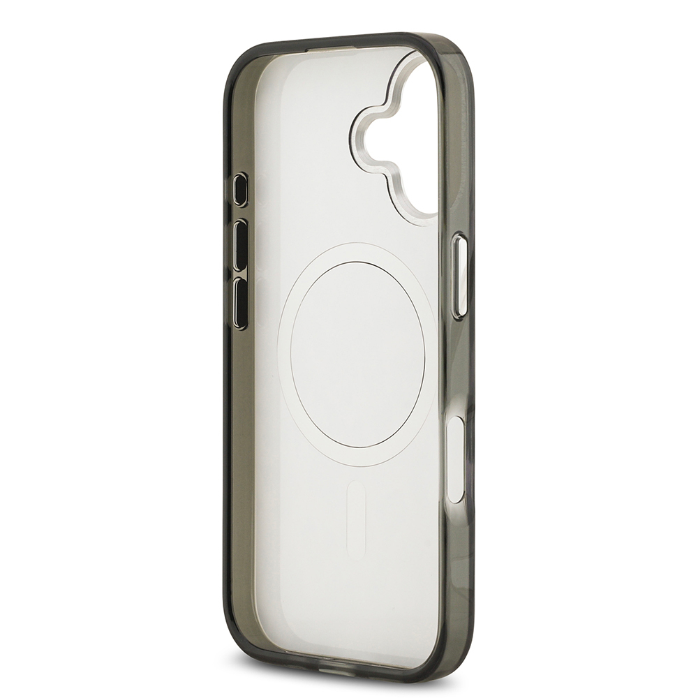 Apple iPhone 17 Kılıf Karl Lagerfeld Orjinal Lisanslı M-safe Şarj Özellikli IML Leopar Baskılı Kapak - 8