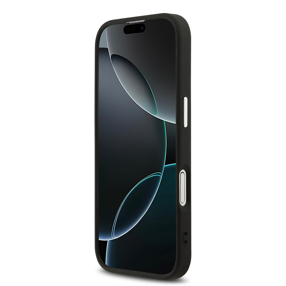 Apple iPhone 17 Kılıf Karl Lagerfeld Orjinal Lisanslı M-safe Şarj Özellikli Metal Kamera ve Buton Tasarımlı Choupette PU Deri Kapak - 6