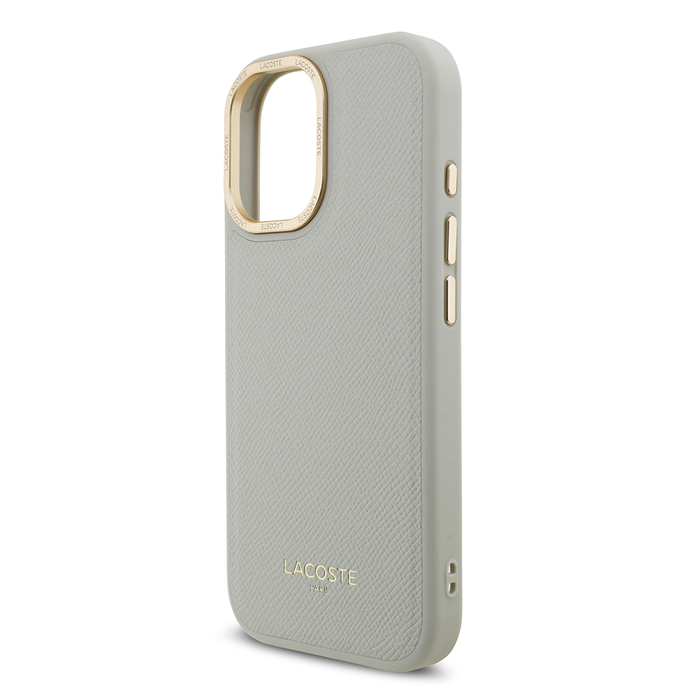 Apple iPhone 17 Kılıf Lacoste Orjinal Lisanslı M-safe Şarj Özellikli Champs Elysees PU Deri Tasarımlı Kapak - 19
