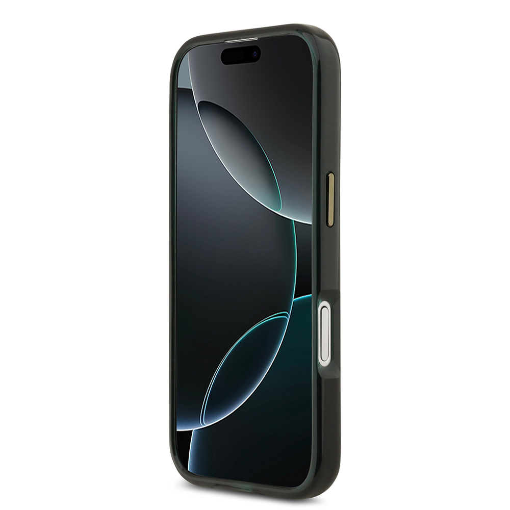 Apple iPhone 17 Kılıf Lacoste Orjinal Lisanslı M-safe Şarj Özellikli Gold Timsah Logolu Buzlu Kapak - 8